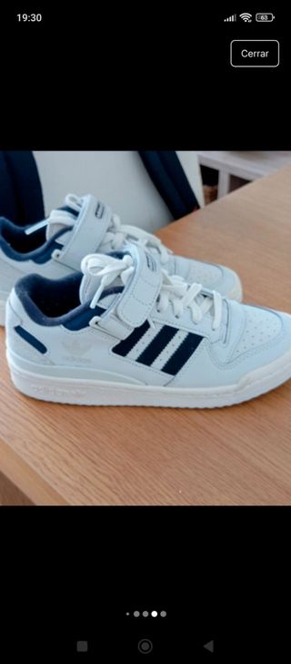 Adidas Forum Low - Zapatillas blancas y azules