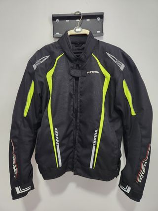 Chaqueta moto R-Tech negra/amarilla
