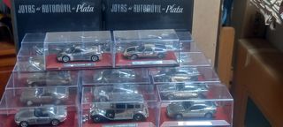 Coches plata 1:43 - 47 piezas