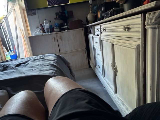 Mueble aparador rústico blanco