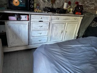 Mueble aparador rústico blanco
