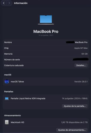 MacBook Pro 14” 2.250€