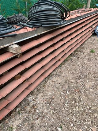 Cubierta tejado: 7 paneles sándwich 1x6 m