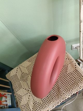 Jarrón Cerámica Rojo - Decoración