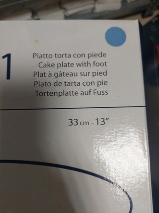 Piatto torta Luigi Bormioli 33cm