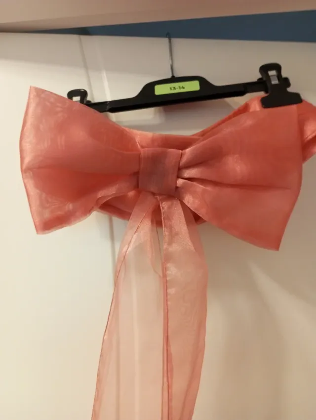 Vestido comunión niña blanco-rosa