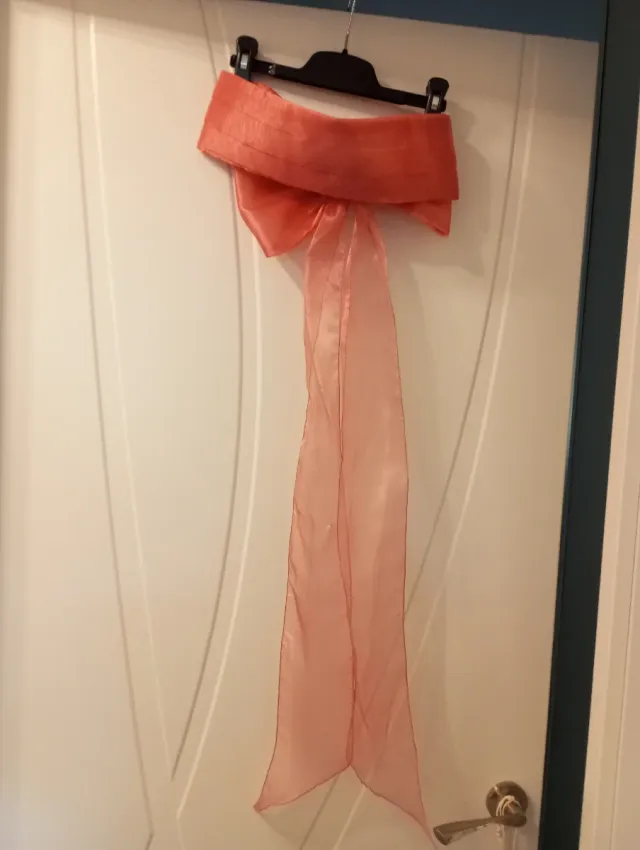 Vestido comunión niña blanco-rosa