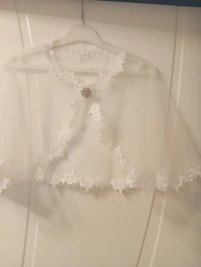 Vestido comunión niña blanco-rosa