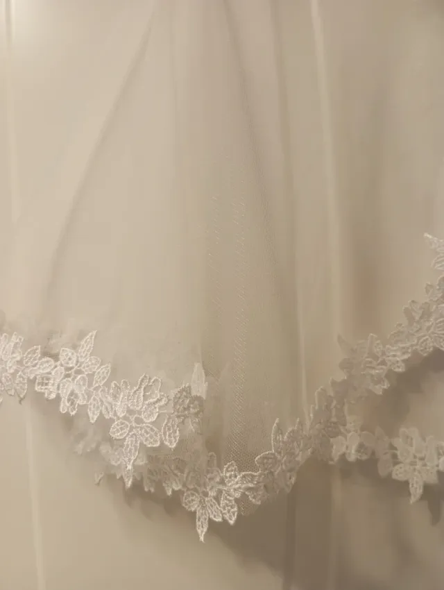 Vestido comunión niña blanco-rosa