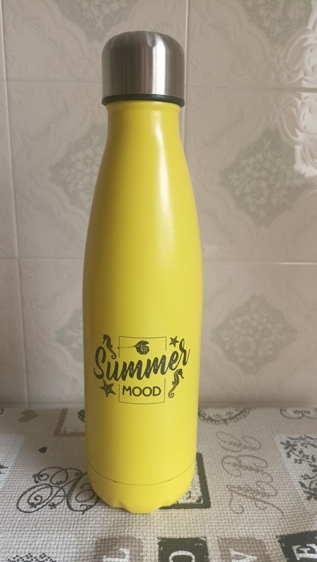 Borraccia termica estiva gialla