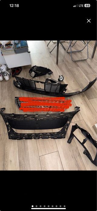 despiece componentesdel paragolpe Peugeot 3008