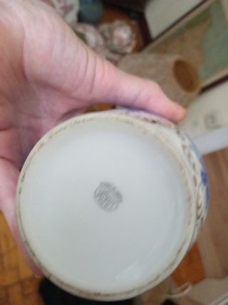 Jarrón y bandeja porcelana