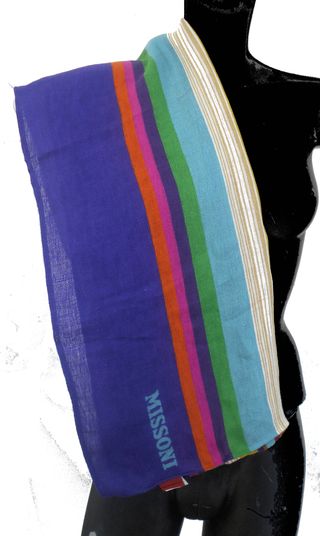 MISSONI TELO MARE SCIALLE PAREO 100% LINO TINKA