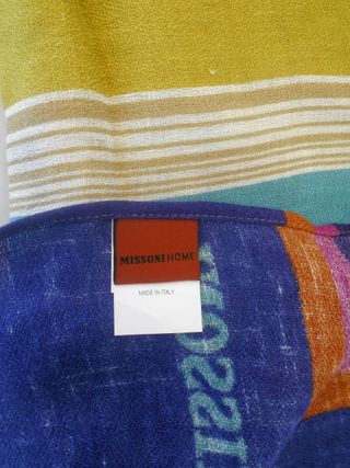 MISSONI TELO MARE SCIALLE PAREO 100% LINO TINKA