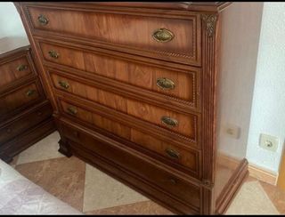 Dormitorio 135cm: Cama, 2 Mesillas Regalo Lamparas