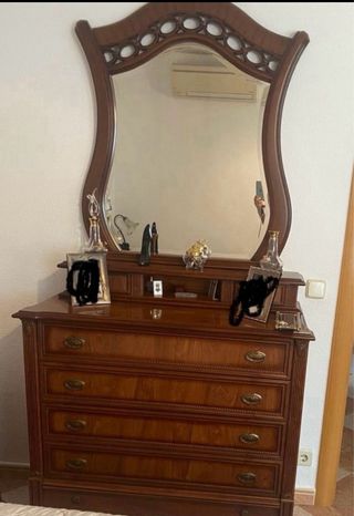Dormitorio 135cm: Cama, 2 Mesillas Regalo Lamparas