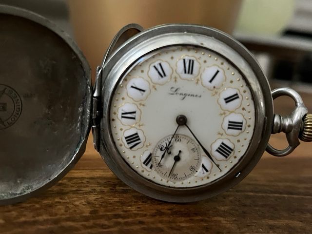 Reloj Longines antiguo plata