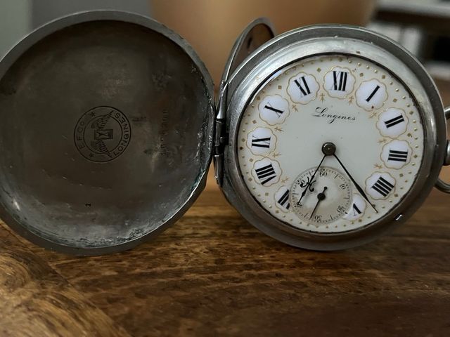 Reloj Longines antiguo plata