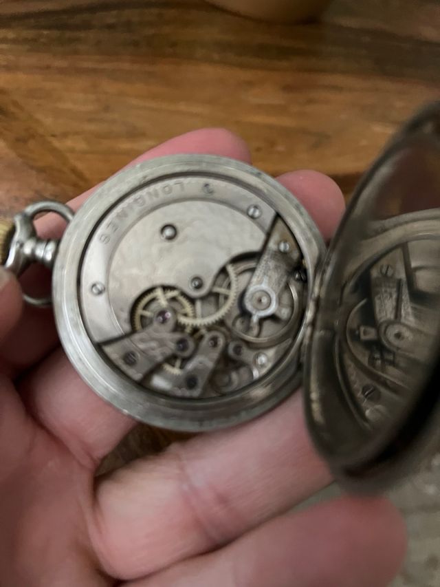 Reloj Longines antiguo plata