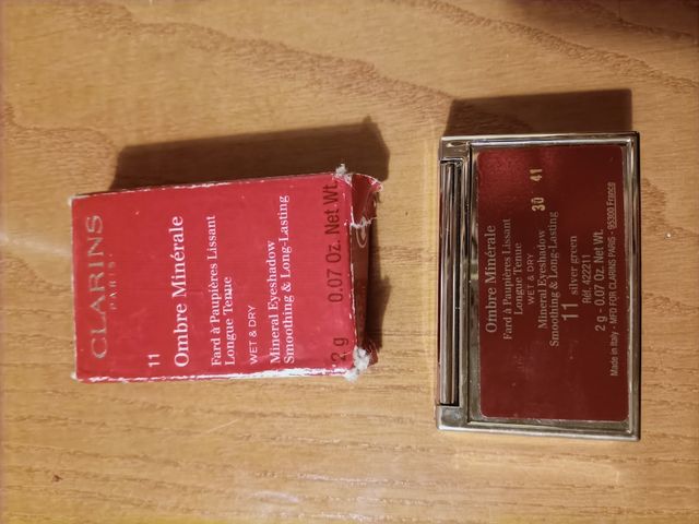 Sombra Clarins mineral plata 11