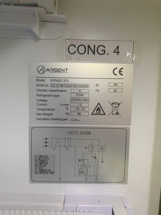 Congelador Vertical Arsent