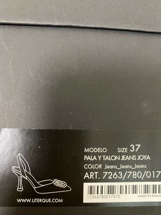 Zapatos Uterqüe tacón azul