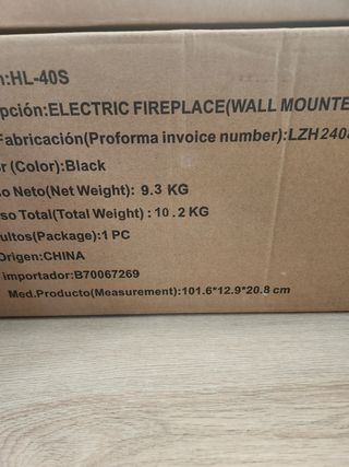 Chimenea eléctrica moderna