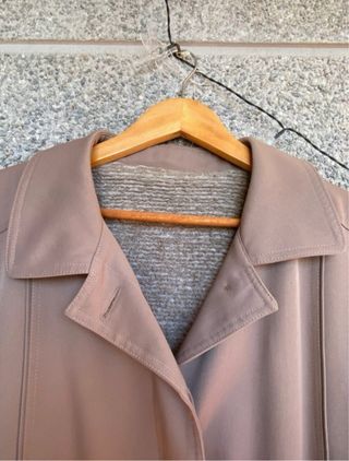 Gabardina larga beige