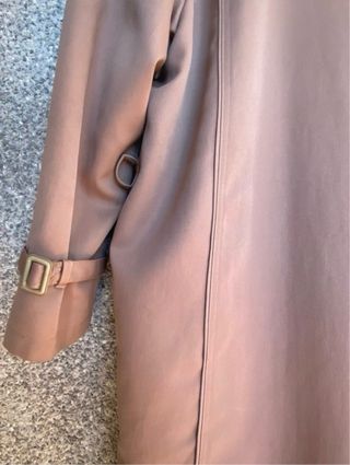 Gabardina larga beige