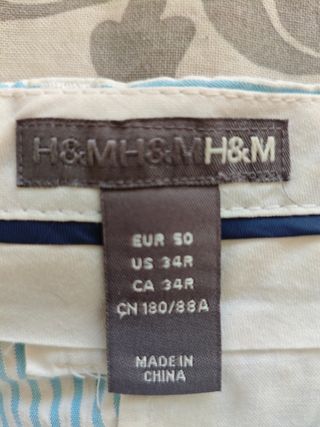 Shorts H&M rayas azul clarito