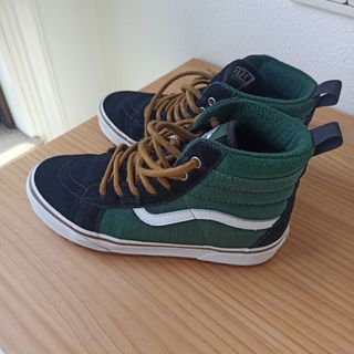 Vans Sk8-Hi - Talla 38 - Verde y Negro