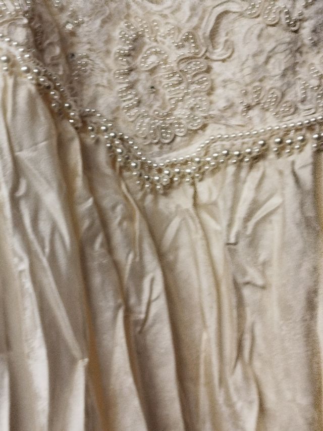 Abito sposa seta avorio vintage