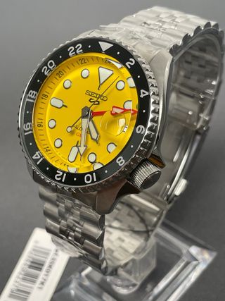 Reloj Seiko 5 Sport GMT Yellow SSK017K1 Made Japan