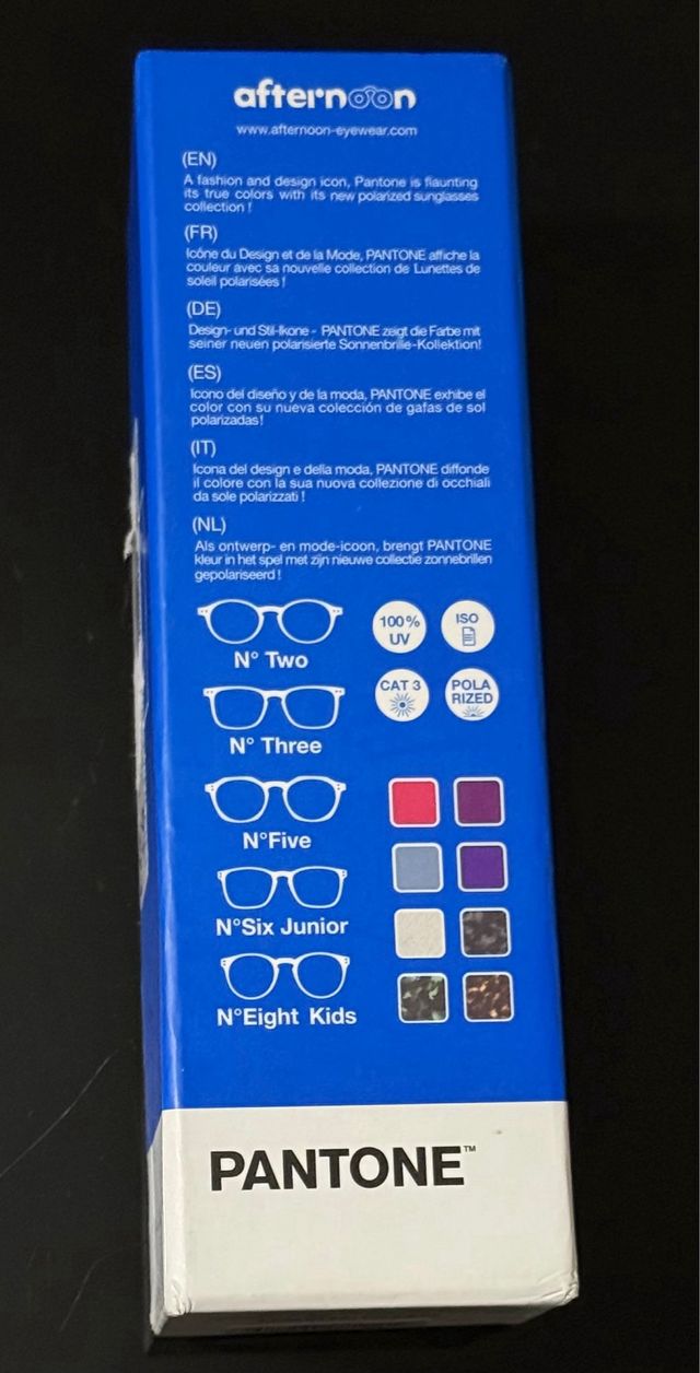 Gafas sol Pantone azules