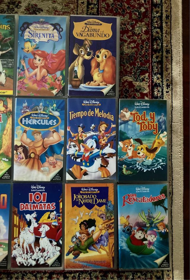VHS Disney: 32 Películas Clasicas