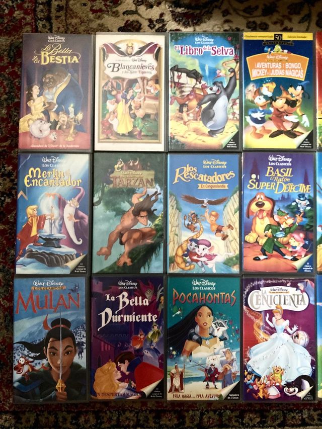 VHS Disney: 32 Películas Clasicas