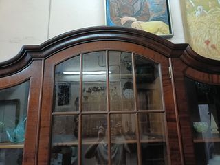Vitrina inglesa madera caoba