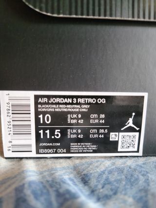 Air Jordan 3 Retro "Rare Air" Nuove Originali 