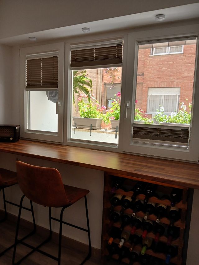 Estores plisados grises x3