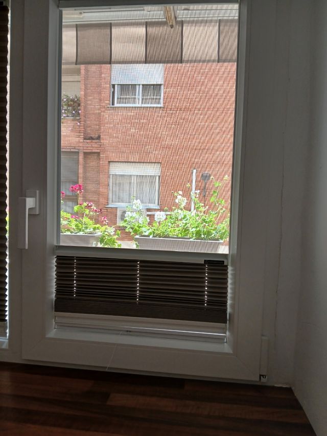 Estores plisados grises x3