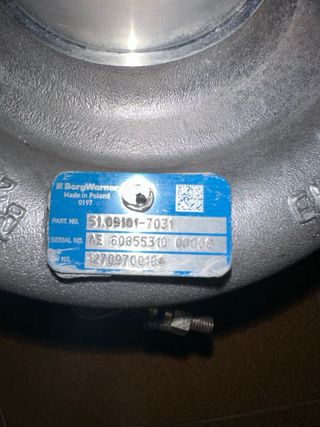 Turbo BorgWarner 51.091017031 usado