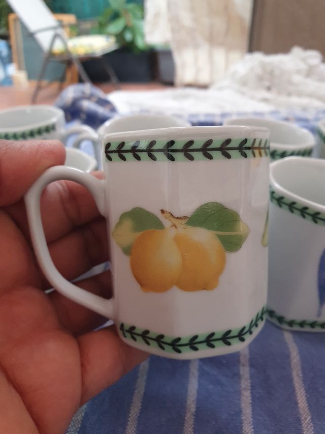10 Tazas porcelana - café