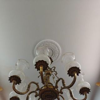 Lampara antigua de cristal