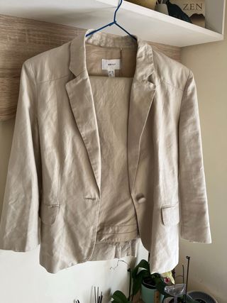 Traje Mango beige - Talla L