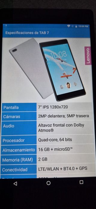 OFERTA Tablet Lenovo TAB 7 - 16GB + 2GB RAM