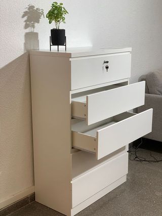 Cómoda 5 cajones - Madera - Envío Gratis