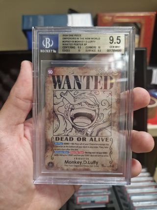 One Piece Luffy Wanted - Beckett 9.5