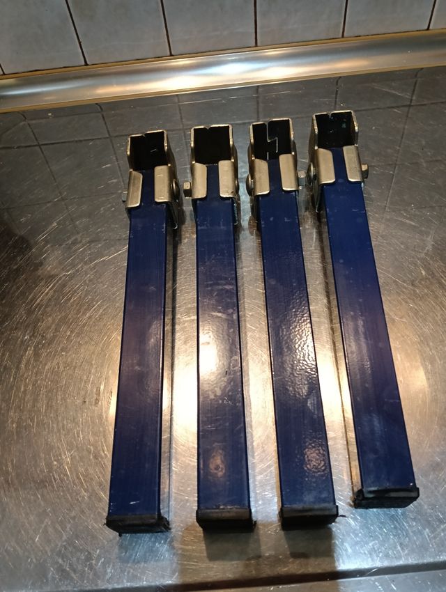 Patas cama - 4uds. azul oscuro