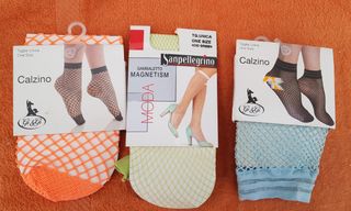 Calzini a rete colori pastello