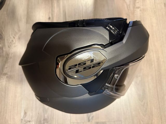 Casco LS2 moto - Gris oscuro
